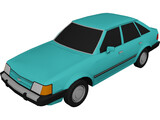 Ford Escort (1988) 3D Model preview