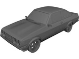 Ford Escort MK2 3D Model preview