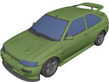 Ford Escort RS Cosworth (1993) 3D Model preview