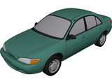 Ford Escort SE (1998) 3D Model preview