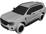 Ford Everest Sport (2023) 3D Model preview
