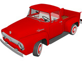 Ford F-100 (1956) 3D Model preview