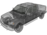 Ford F-150 Crew Cab (2006) 3D Model