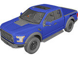 Ford F-150 Raptor (2017) 3D Model preview