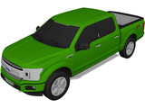 Ford F-150 SuperCrew XLT (2020) 3D Model preview