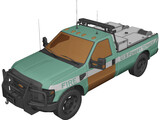 Ford F-150 US Forest Service 3D Model preview