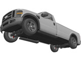 Ford F-250 Regular Cab (2009) 3D Model
