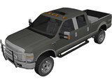 Ford F-250 XLT Short Box (2010) 3D Model preview