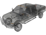 Ford F-250 XLT Short Box (2010) 3D Model
