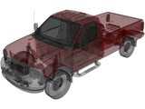 Ford F-350 Super Duty XLT (1999) 3D Model