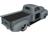 Ford F1 Pickup Truck Hot Rod (1950) 3D Model preview