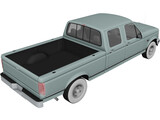 Ford F-150 Crew Cab (1996) 3D Model preview