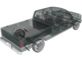 Ford F-150 Crew Cab (1996) 3D Model