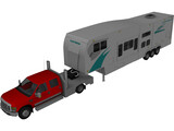 Ford F-350 Super Dually 3D Model preview