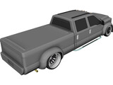 Ford F-350 Truck [Tuned] 3D Model preview