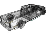 Ford F-350 Truck [Tuned] 3D Model