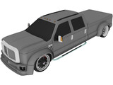 Ford F-350 Truck [Tuned] 3D Model