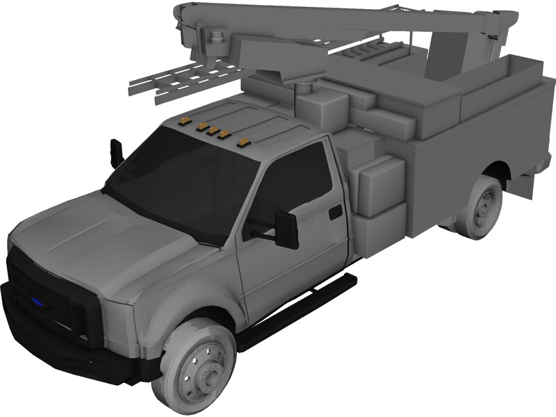 Ford F-450 Ultility Truck 3D Model