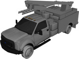 Ford F-450 Ultility Truck 3D Model preview