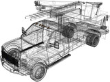 Ford F-450 Ultility Truck 3D Model