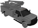 Ford F-450 Ultility Truck 3D Model