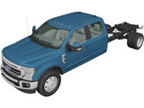 Ford F-550 Super Duty Crew Cab (2020) 3D Model preview