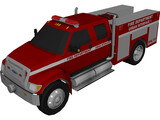 Ford F-650 Firetruck 3D Model preview