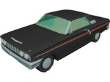 Ford Fairlane 500 Sports Coupe (1964) 3D Model preview