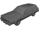 Ford Fairmont Wagon (1979) 3D Model preview