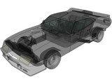Ford Falcon GT Coupe Interceptor Mad Max (1979) 3D Model
