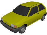 Ford Festiva (1987) 3D Model preview