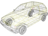 Ford Festiva (1987) 3D Model