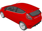 Ford Fiesta 3-door (2009) 3D Model