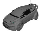 Ford Fiesta Ken Block 3D Model preview