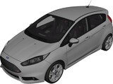 Ford Fiesta ST (2016) 3D Model preview