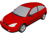 Ford Focus (2000) 3D Model preview
