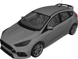 Ford Focus (2016) 3D Model preview