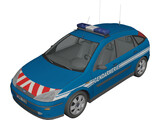 Ford Focus Gendarmerie 3D Model preview