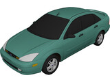 Ford Focus Sedan (2000) 3D Model preview