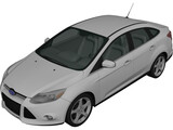 Ford Focus Sedan (2011) 3D Model preview
