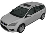 Ford Focus Station Wagon (2008) 3D Model preview