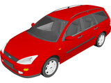 Ford Focus Wagon (1998) 3D Model preview