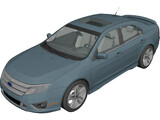 Ford Fusion Sport 3D Model preview