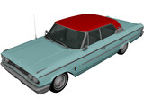 Ford Galaxie 500 (1963) 3D Model preview