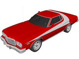 Ford Gran Torino (1975) 3D Model preview