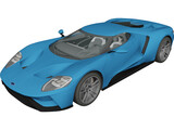 Ford GT (2017) 3D Model preview