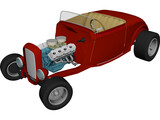 Ford Hotrod Roadster (1932) 3D Model preview