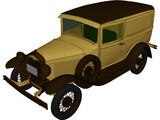 Ford Model A Van 3D Model preview