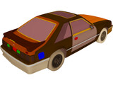 Ford Mustang (1989) 3D Model