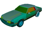 Ford Mustang Convertible (1993) 3D Model preview